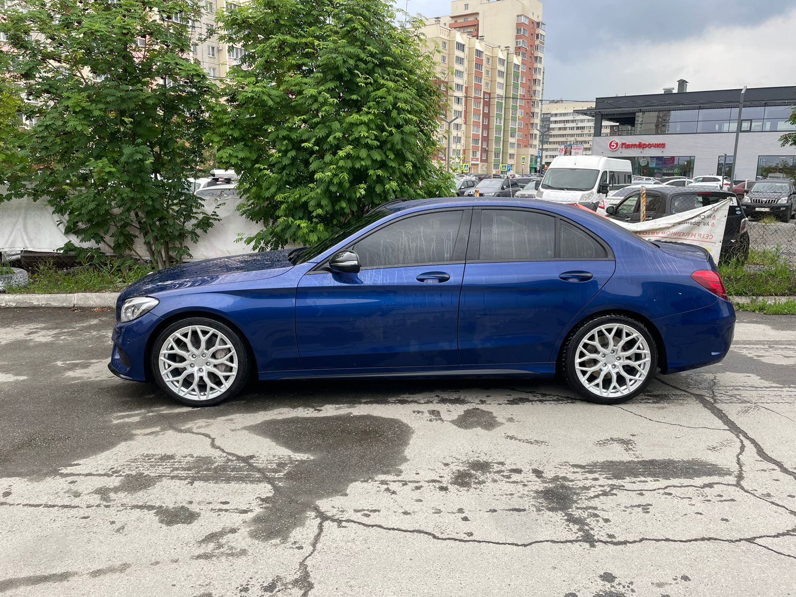 Mercedes С Class на 18" кованых дисках нашего производства фото 2